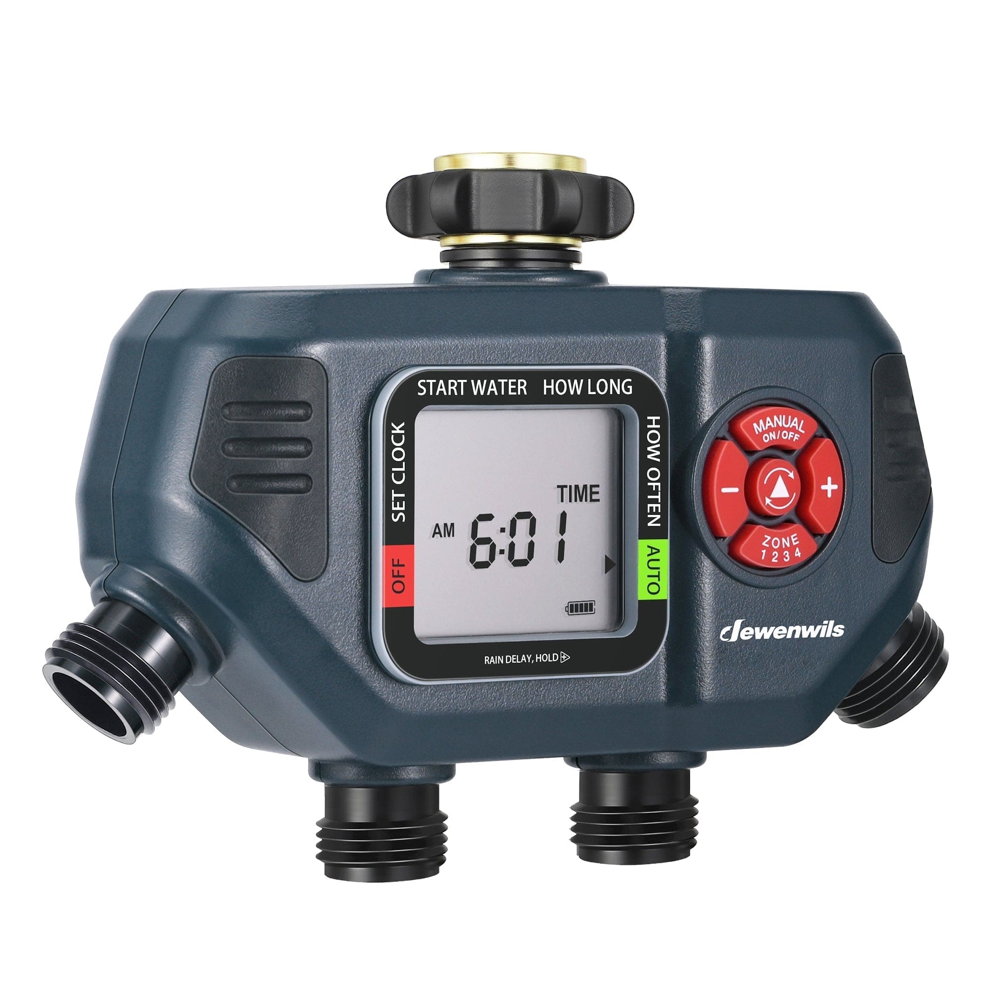 Sprinkler timer for garden hose, 4 zone Water hose timer
