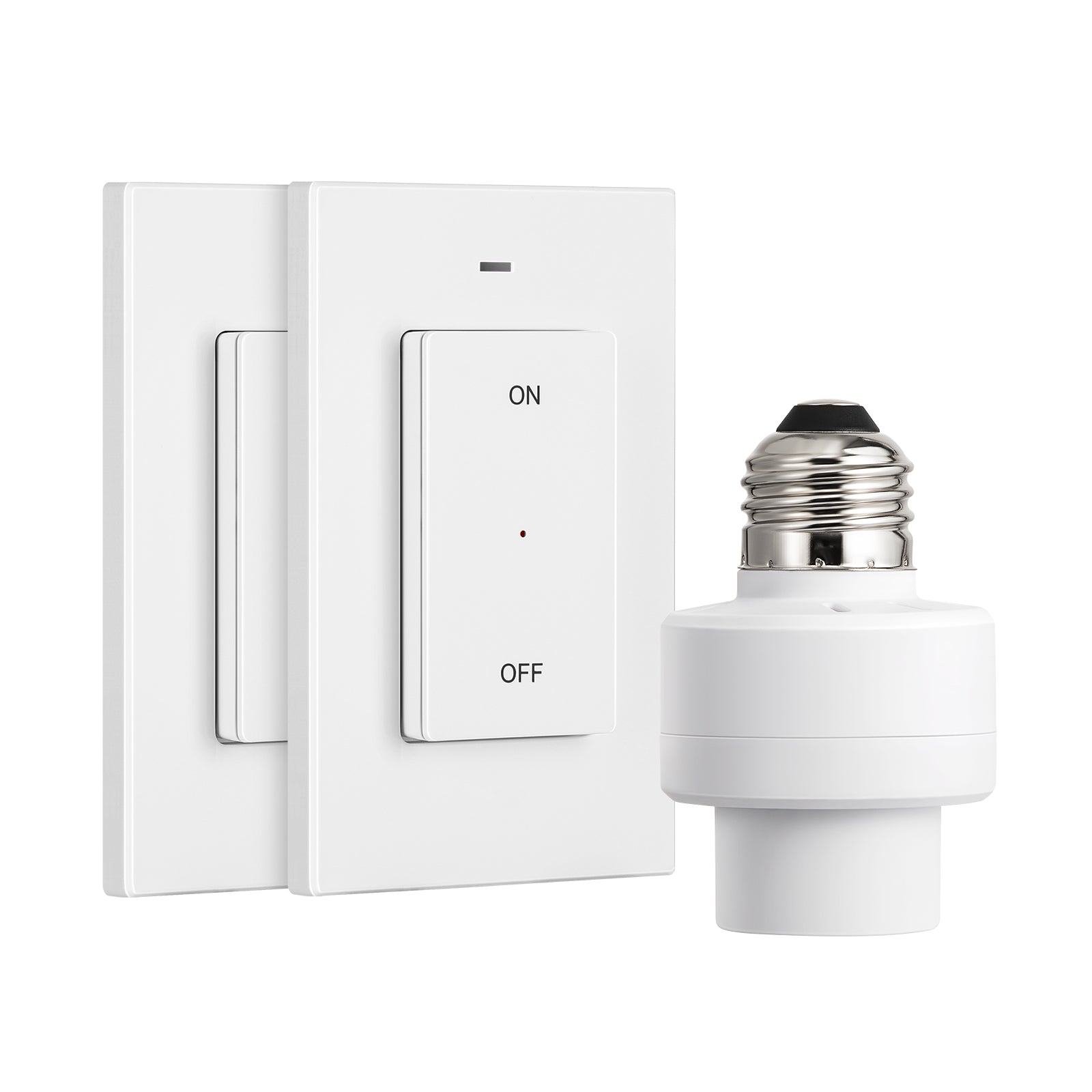 DEWENWILS Wireless Light Switch, No Wiring, Programmed and Expandable, 100  Ft RF Range, Remote Control Wall Light Switch Kit, Remote Switch Lighting