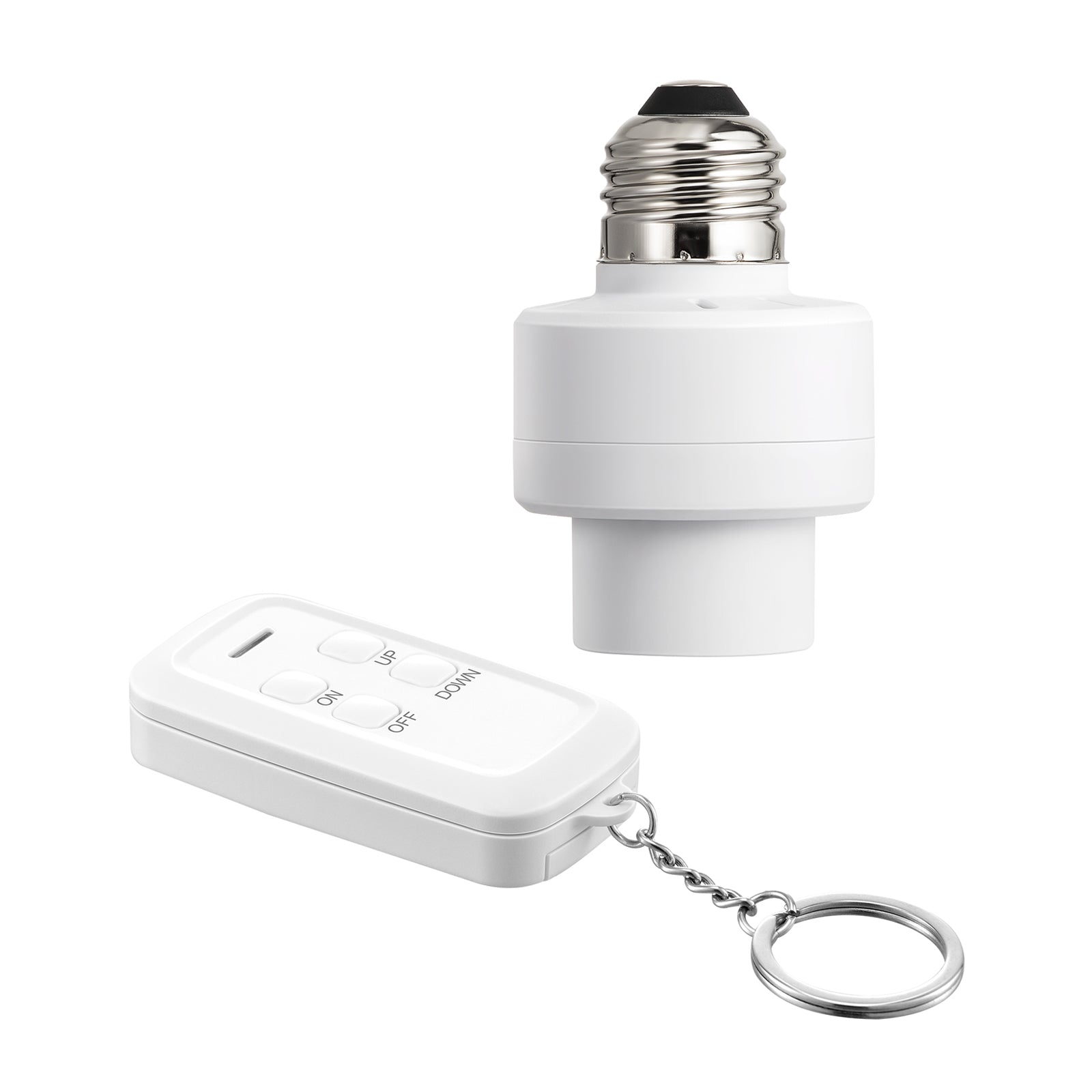 DEWENWILS Light Socket to Plug Adapter with 100ft Remote Control, 2 Prong  Light Socket Adapter, and E26/E27 Light Bulb Outlet Socket Adapter –  Dewenwils