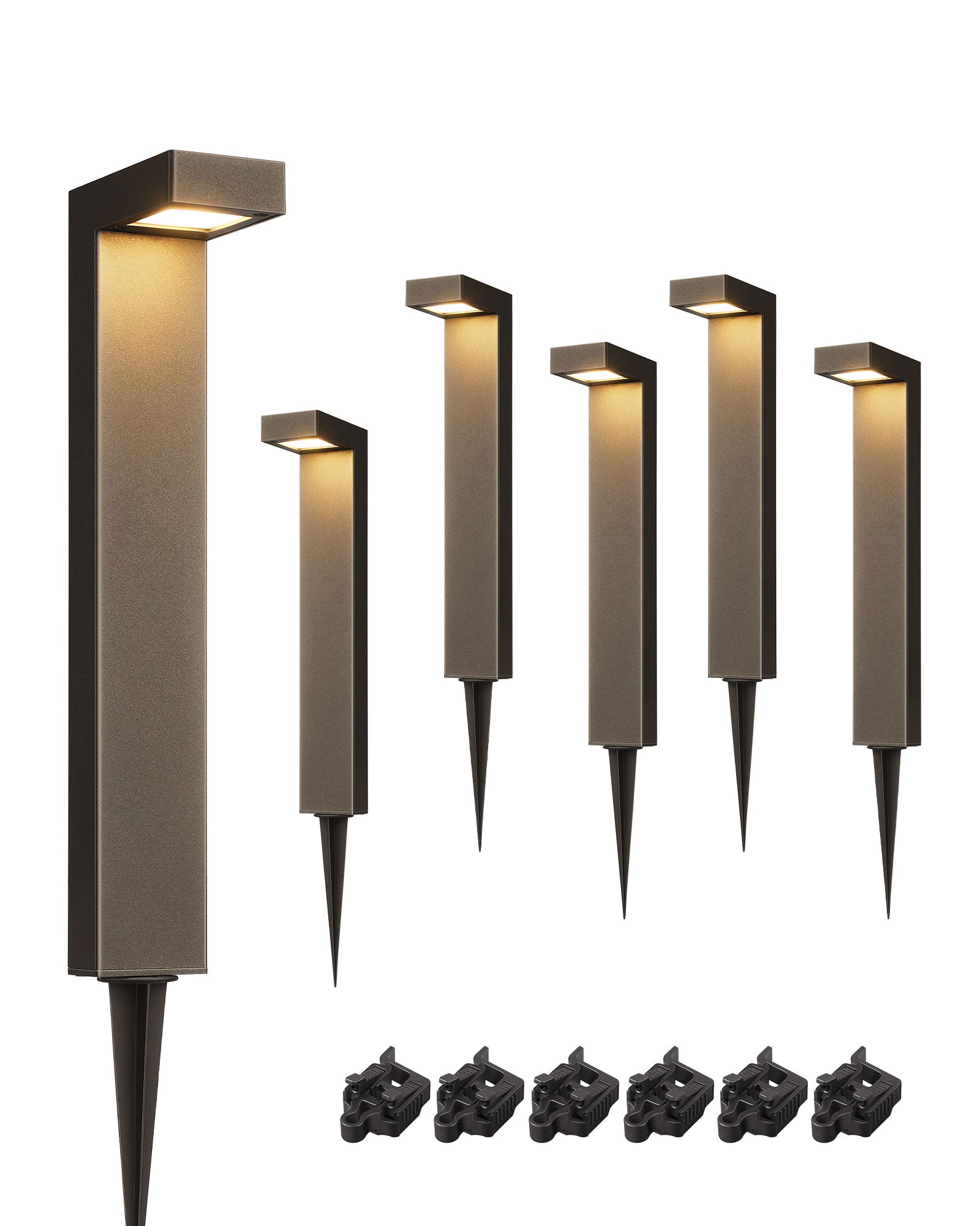 Image showcasing 6Pack Low Voltage Landscape Lighting, 3.2W 3000K 50,000Hrs Electric LED ...