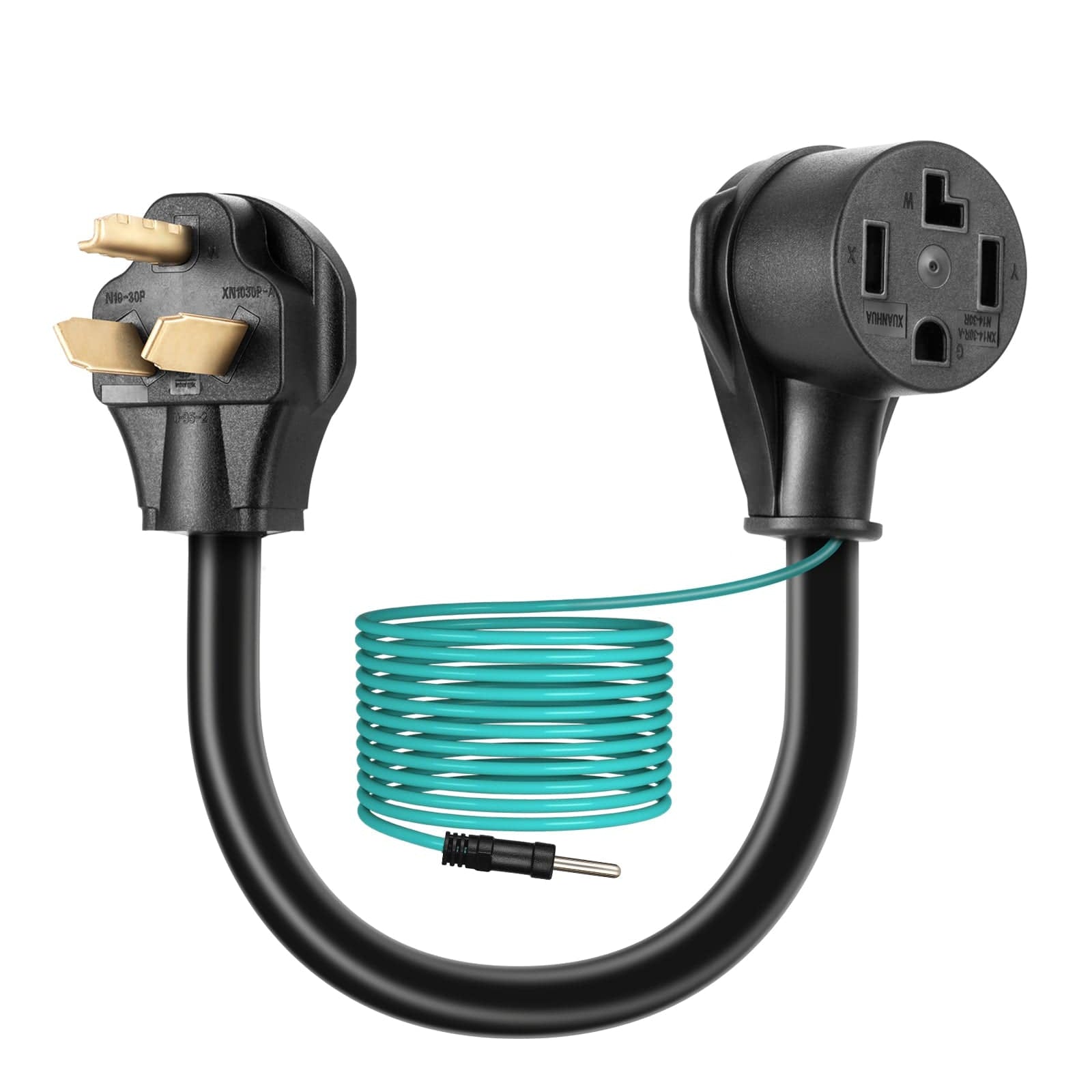 EPICORD 1.5FT 3 Prong To 4 Prong Dryer Adapter NEMA 14-30P Male To 10-30R Orange
