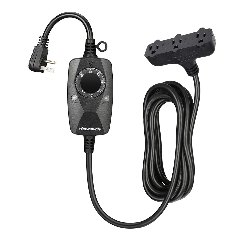 DEWENWILS Outdoor Light Timer with 12FT Extension Cord, Photocell Timer