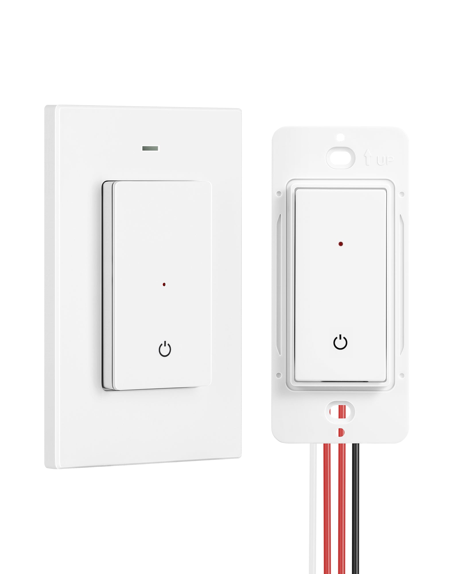 DEWENWILS Indoor Wireless Light Switch, Remote Control Wall Light Switch  and Receiver Kit, No in-Wall Wiring Required, White 