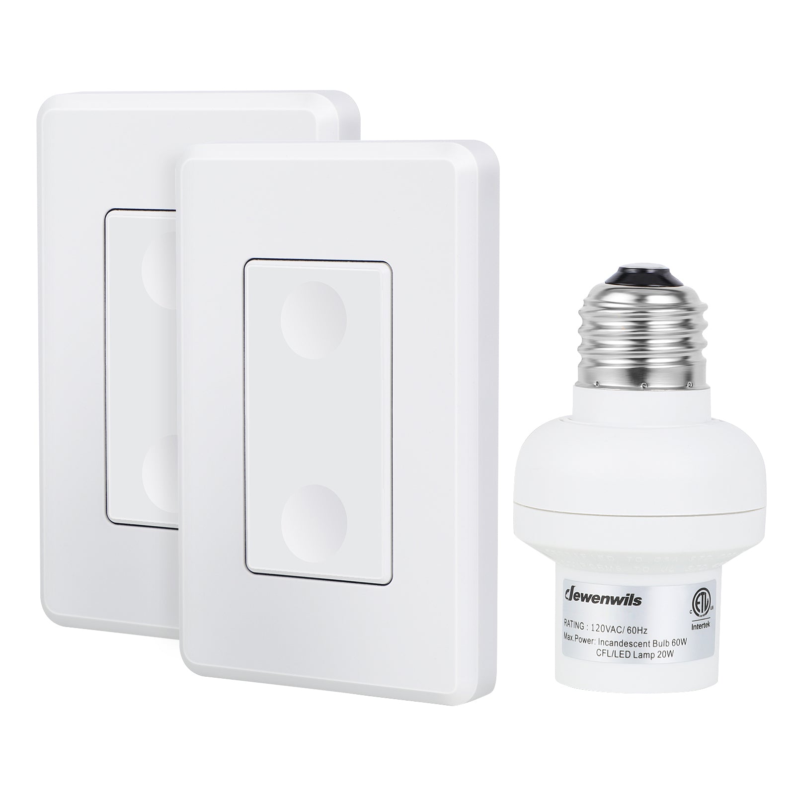 DEWENWILS Outdoor Remote Control Outlet Switch, Wireless Electrical Plug in Light  Switch 