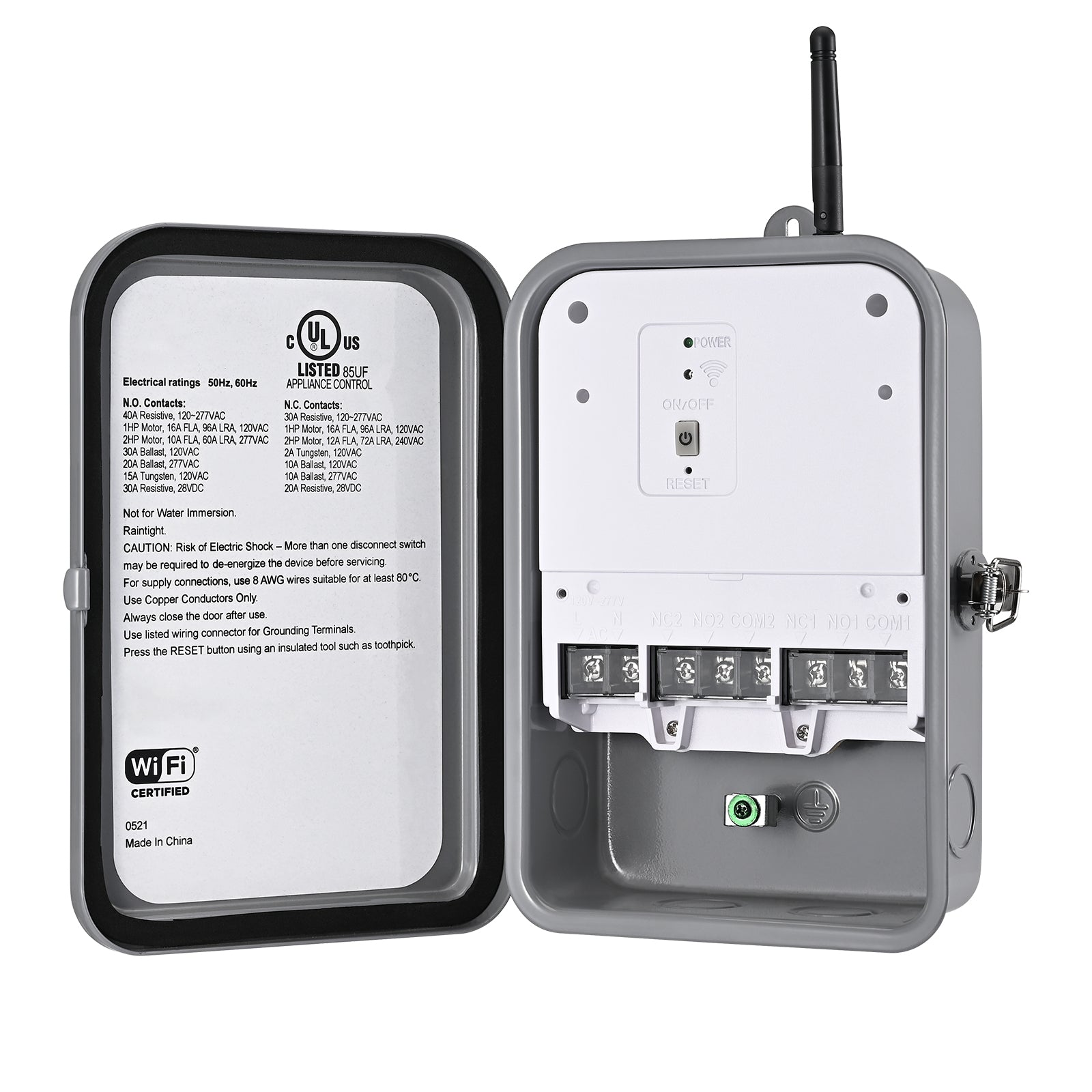DEWENWILS Outdoor Remote Control Outlet, Wireless Electrical Outlets  Switch, Weatherproof, 100Ft Range, 15A, UL Listed