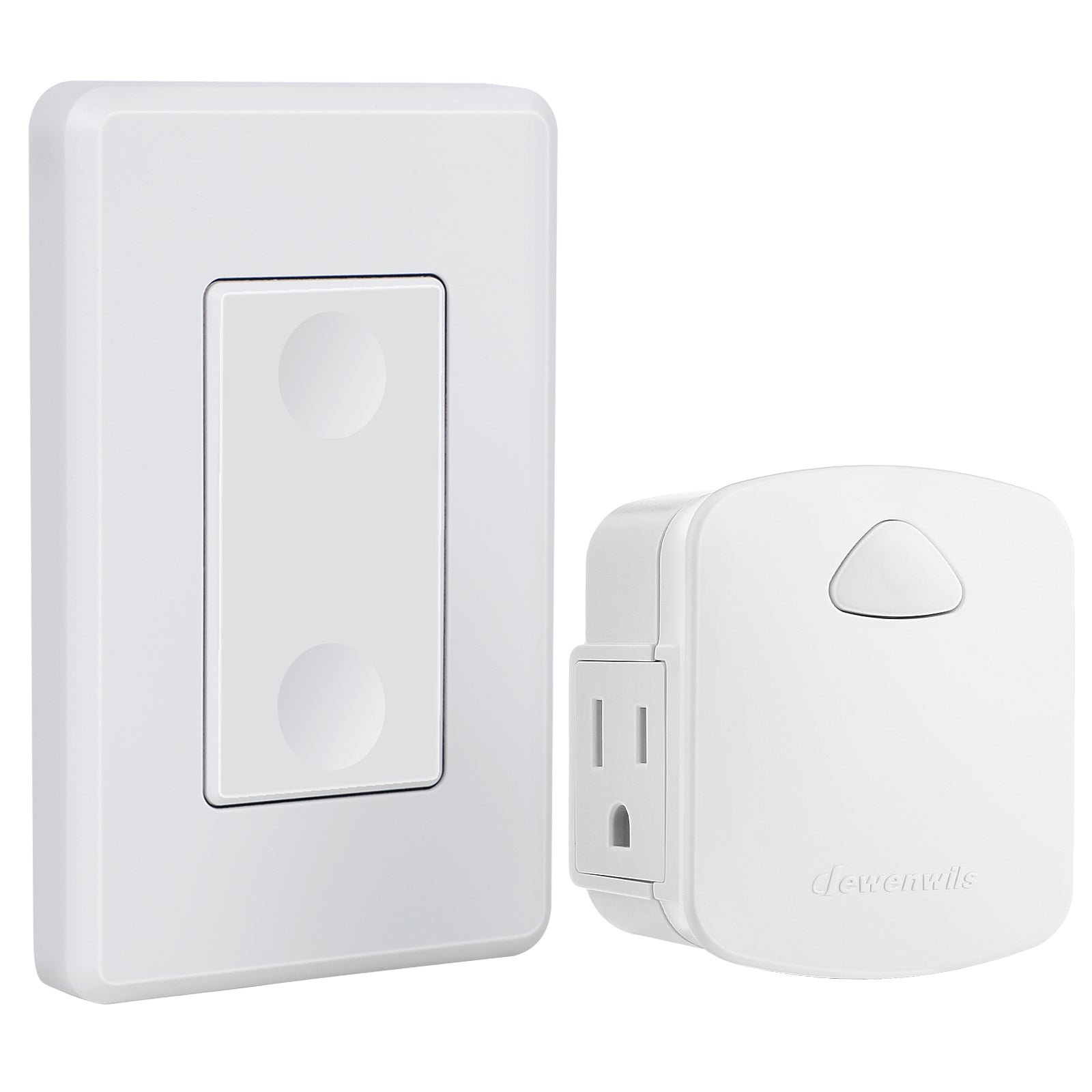 DEWENWILS Wireless Light Switch Remote Control Outlet, Remote Power Wall  Switch for Lamps, No Wiring Needed, 15 AMP Heavy Duty, 100 FT Range