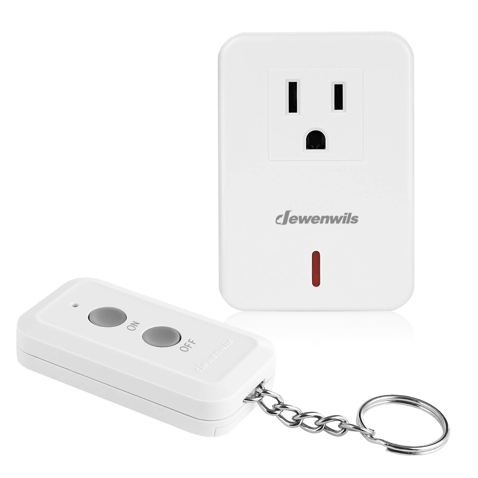 DEWENWILS Wireless Remote Control Wall Switch and Outlet,white