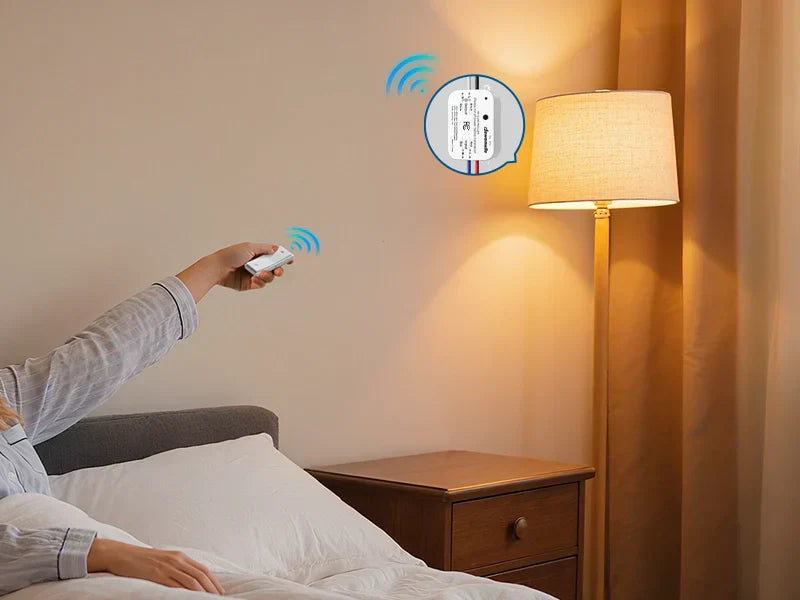 Remote Control Light Switch for Rentals and Older Homes