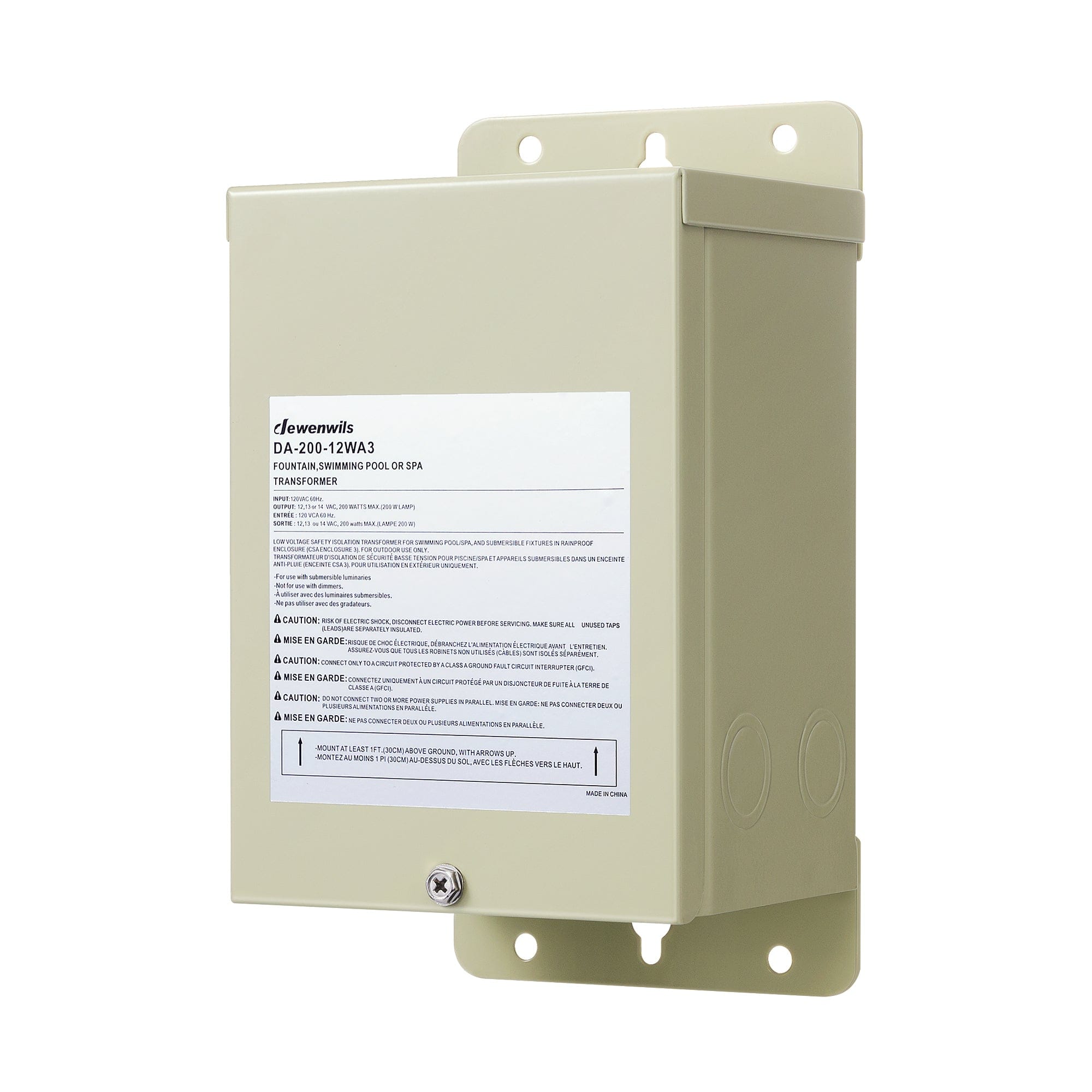 DEWENWILS 200W Low Voltage Transformer