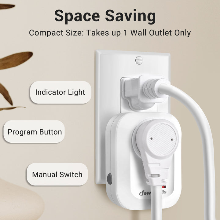 DEWENWILS Indoor Remote Control Outlet, Expandable Remote Light Switch,  Wireless On Off Power Switch, 100ft RF Range – Dewenwils