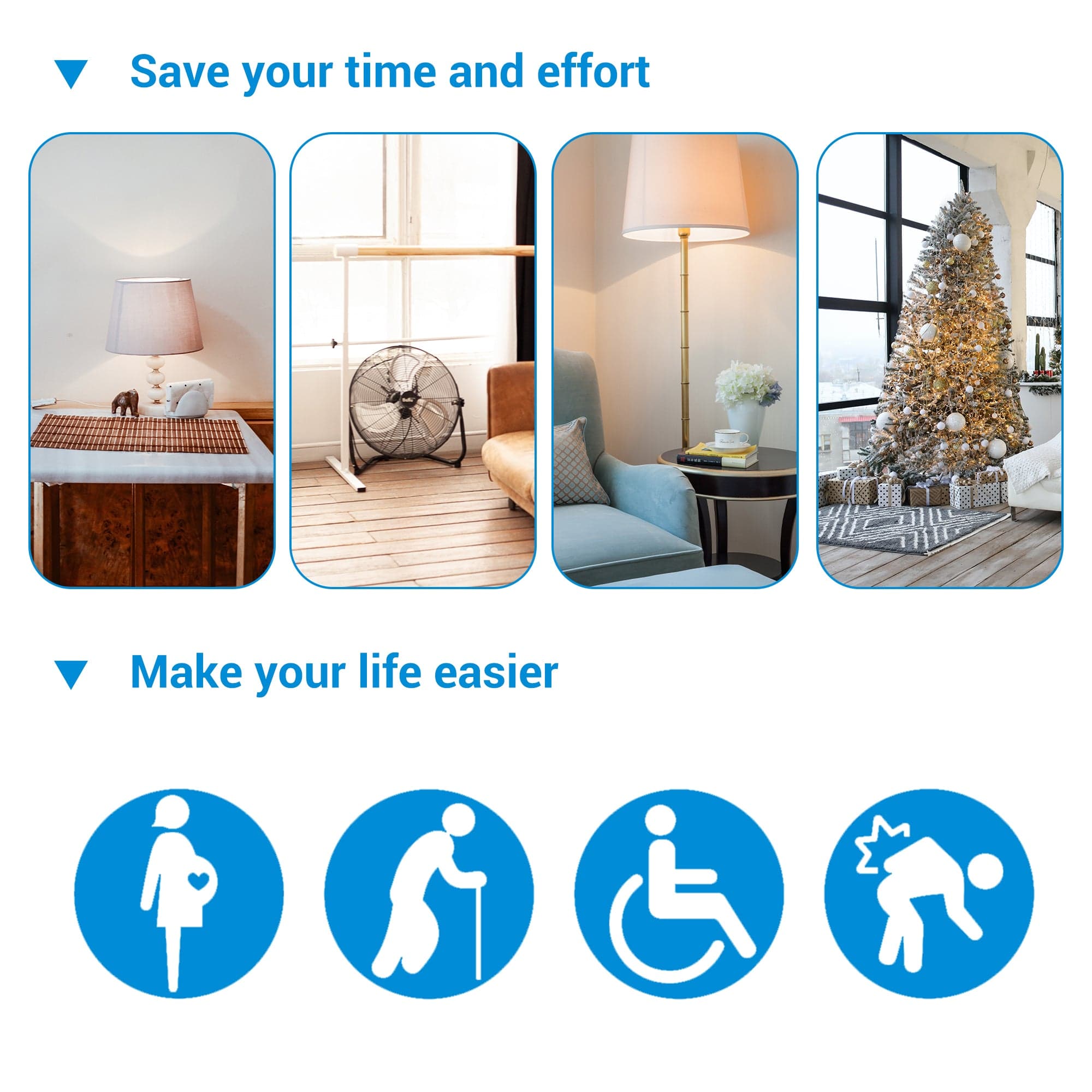 Remote Control Outlet: saves time and effort by making daily device control easier and more convenient for a simplified home experience