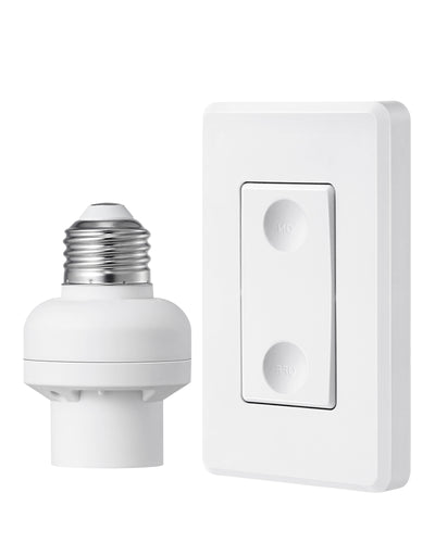 DEWENWILS Remote Control Light Bulb Socket, E26 E27 Bulb Base, No Wiring-HRLS11T