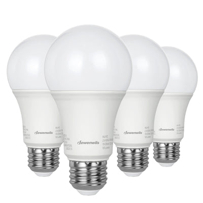 DEWENWILS 4-Pack LED Light Bulb, 100W Equivalent LED Bulbs, 1500LM 5000K Daylight Led Light Bulbs, Energy Saving 14W, E26 Medium Screw Base, Non Dimmable-HNLA19E1