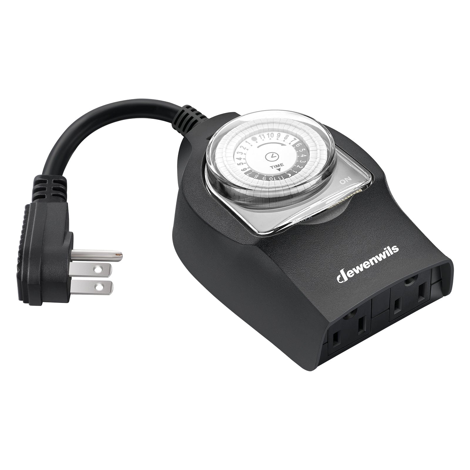 DEWENWILS 24-Hour Programmable Digital Timer Outlet, Plug in Outlet ...