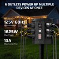 DEWENWILS Outdoor Power Stake Timer with Remote 15FT Extension Cord Waterproof Photocell for Lights Yard Garden