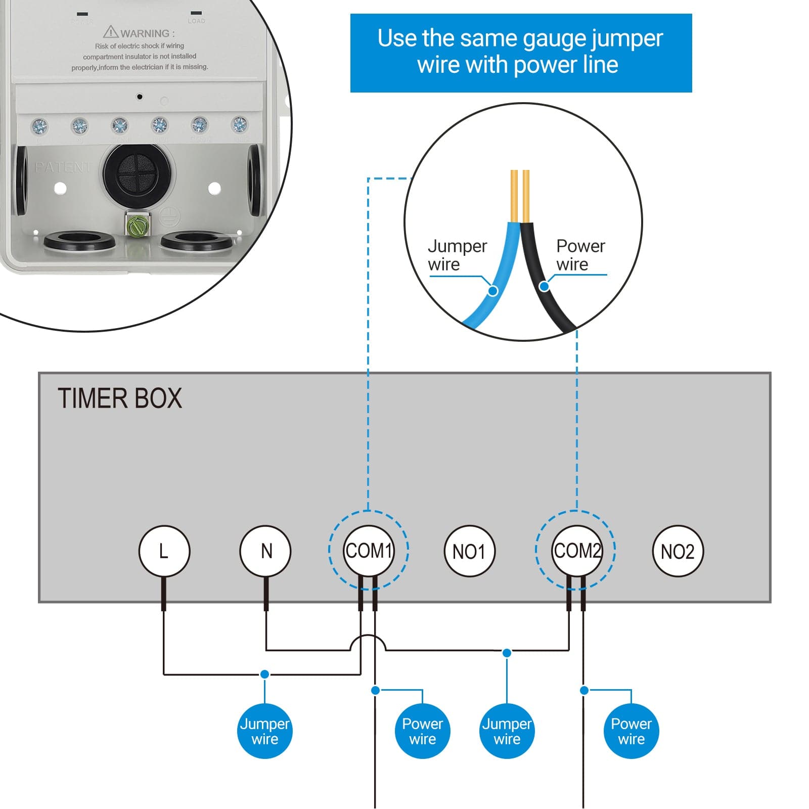Wiring precautions for WIFI pool timers