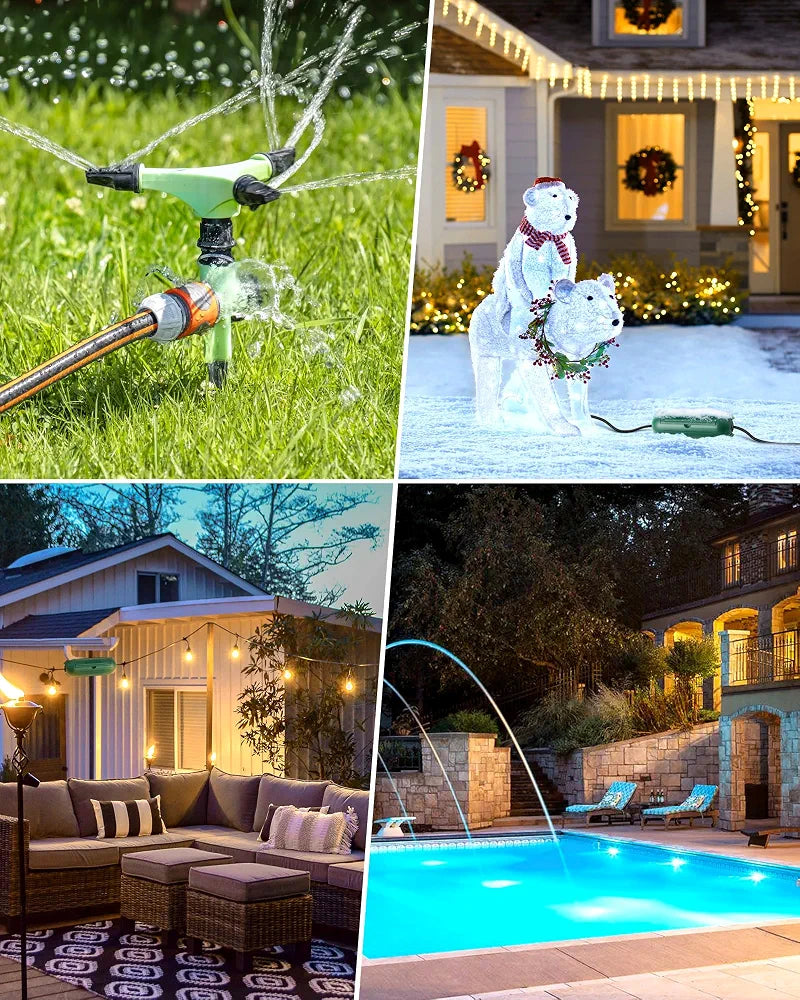 DEWENWILS 3-Pack Outdoor Extension Cord Cover, Waterproof Electrical Box