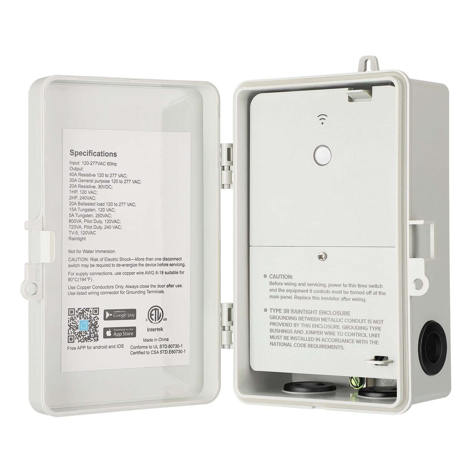 DEWENWILS WiFi Pool Pump Timer Box, Heavy Duty 40A 120-277 VAC 2HP for ...