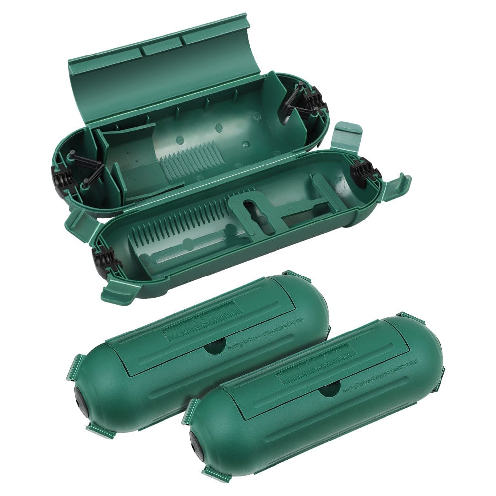 DEWENWILS Outdoor Extension Cord Cover, Waterproof Connection Protector with 4 Seal Latches, Adjustable Compartment for AWG 12/14/16 Cords (3 Pack)-HCSS03A