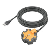 DEWENWILS 5-Outlet Power Strip with 25ft Heavy Duty Extension Cord, 14/3 SJTW for Garage, Workshop, 15A Circuit Breaker, Swivel Safety Covers-HOU525B