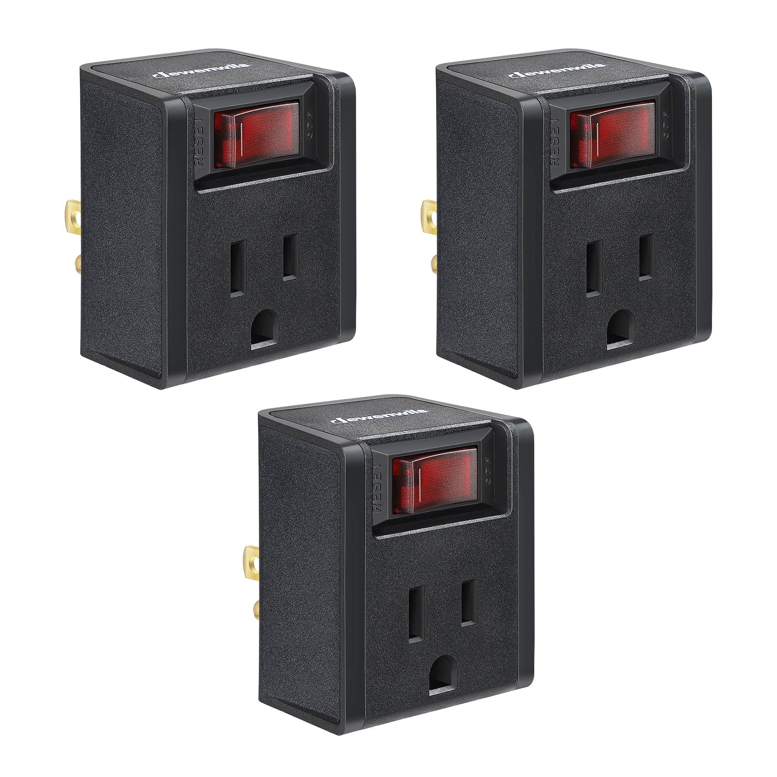 3 Prong Electrical Plug Outlet Switch