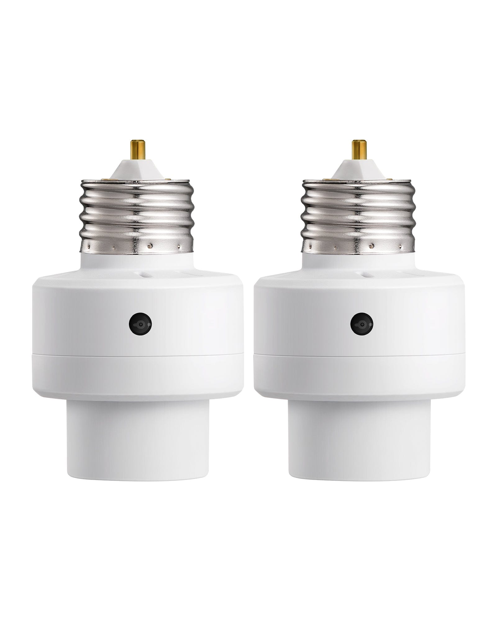 DEWENWILS Light Sensor Socket, Dusk to Dawn Light Bulb Sockets with Timer, 360° Sensor Rotation, E26/E27 Light Socket Adapter for Porch Light, Wall Light, 2 Pack-HSLS02H