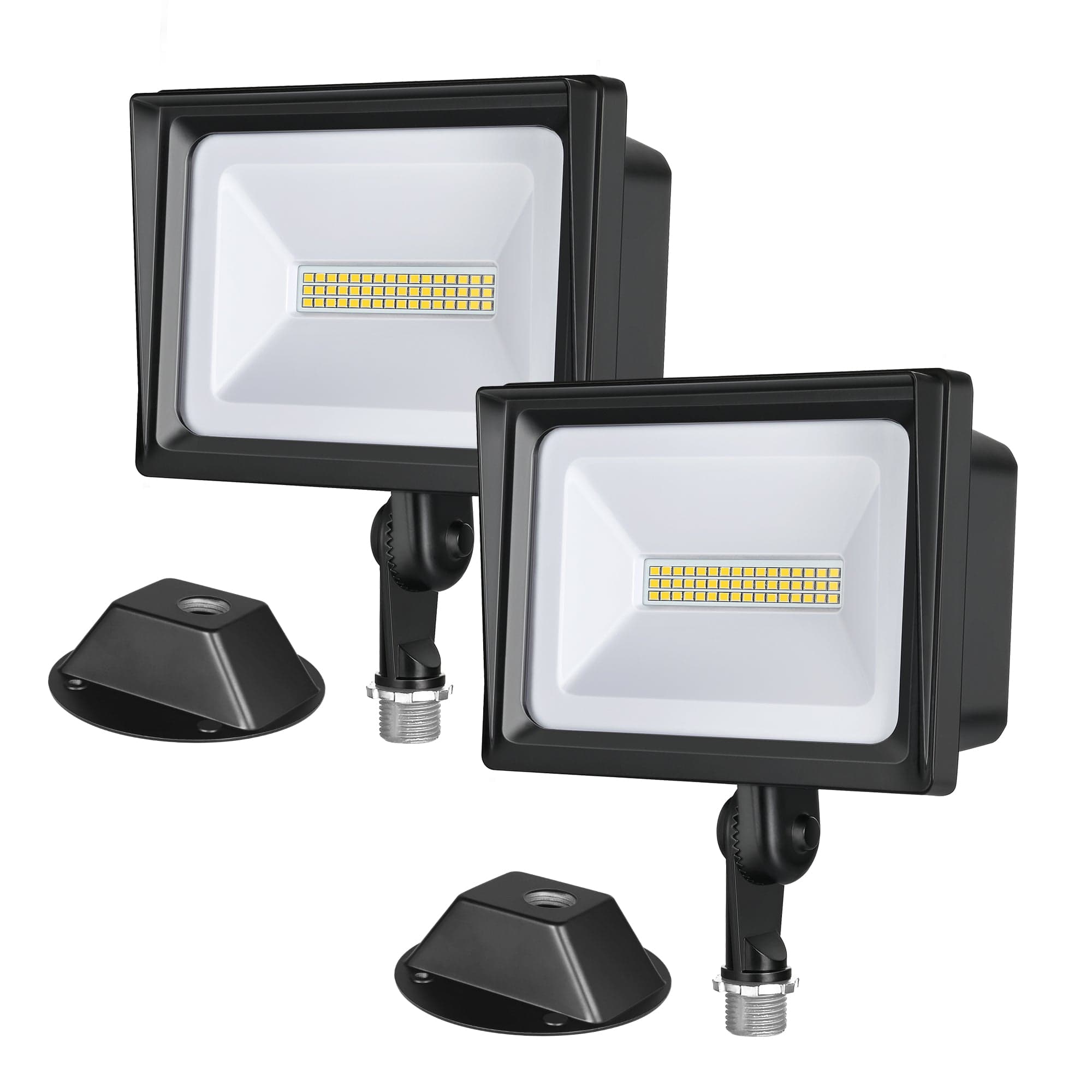 DEWENWILS 2 Pack 34W Flood Lights Outdoor, 3200 Lumen Super Bright (400W Halogen Equivalent), IP65 Waterproof, 5000K Led Security Light for Landscape, Garden, Yard, Garage-HFLB05A