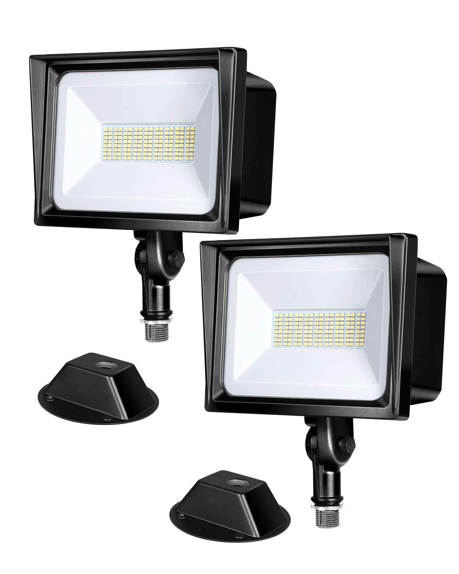 DEWENWILS 2-Pack 65W LED Flood Light Outdoor, IP65 Waterproof 6670 Lumen Super Bright (500W Halogen Equiv) Adjustable Knuckle Mount LED Security Light, 5000K Daylight for Yard, Garage, Garden-HFLB02A