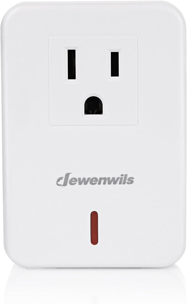 DEWENWILS Single Remote Control Outlet Receiver without Remote (1 Programmable Outlet Receiver Only)-HRS101B-O1