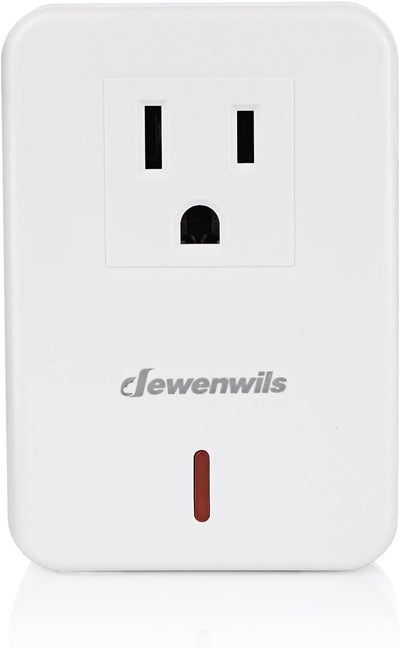 DEWENWILS Single Remote Control Outlet Receiver without Remote (1 Programmable Outlet Receiver Only)-HRS101B-O1