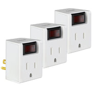 3 Prong Grounded Single Port Power Adapter for Outlet