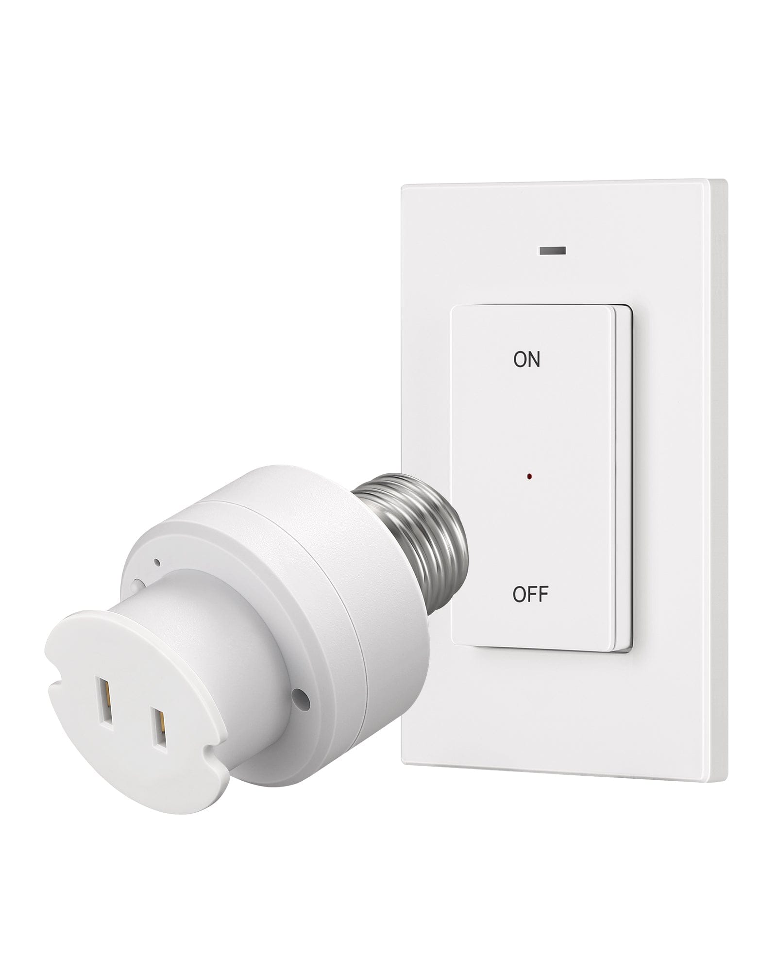 DEWENWILS Remote Light Socket to Plug Adapter, 2 Prong Light Socket ...