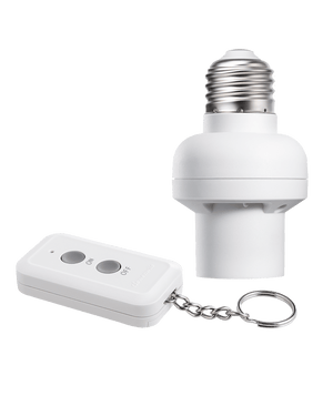 DEWENWILS Remote Control Light Bulb Socket, Wireless Light Bulbs Socket Switch Kit with Controller, Remote Light Socket E26/E27 Base for Pull Chain Light Fixture, No Wiring, Programmed-HRLS11R