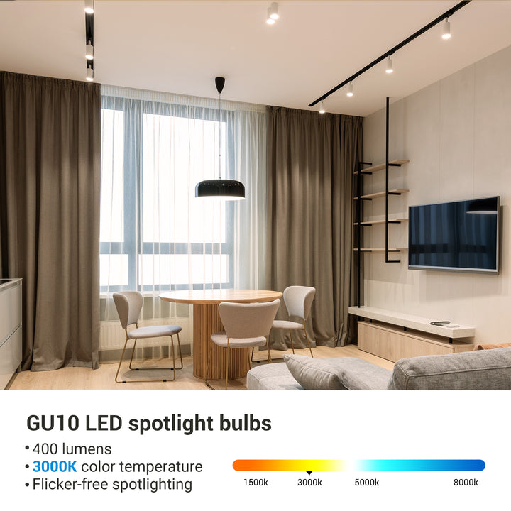 Ampoule led GU10 SZ5010–30 - 230V - Blanc chaud 3000K° - 400 lumens - –