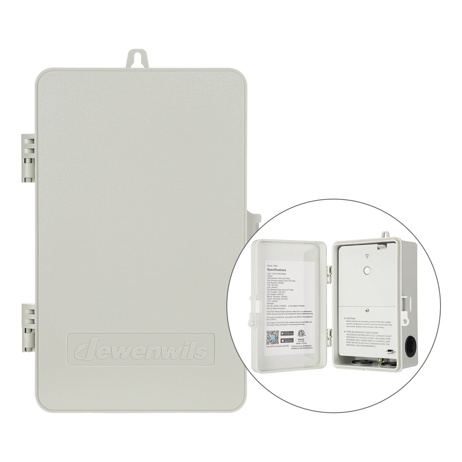 DEWENWILS WiFi Pool Pump Timer Box, Heavy Duty 40A 120-277 VAC 2HP for ...