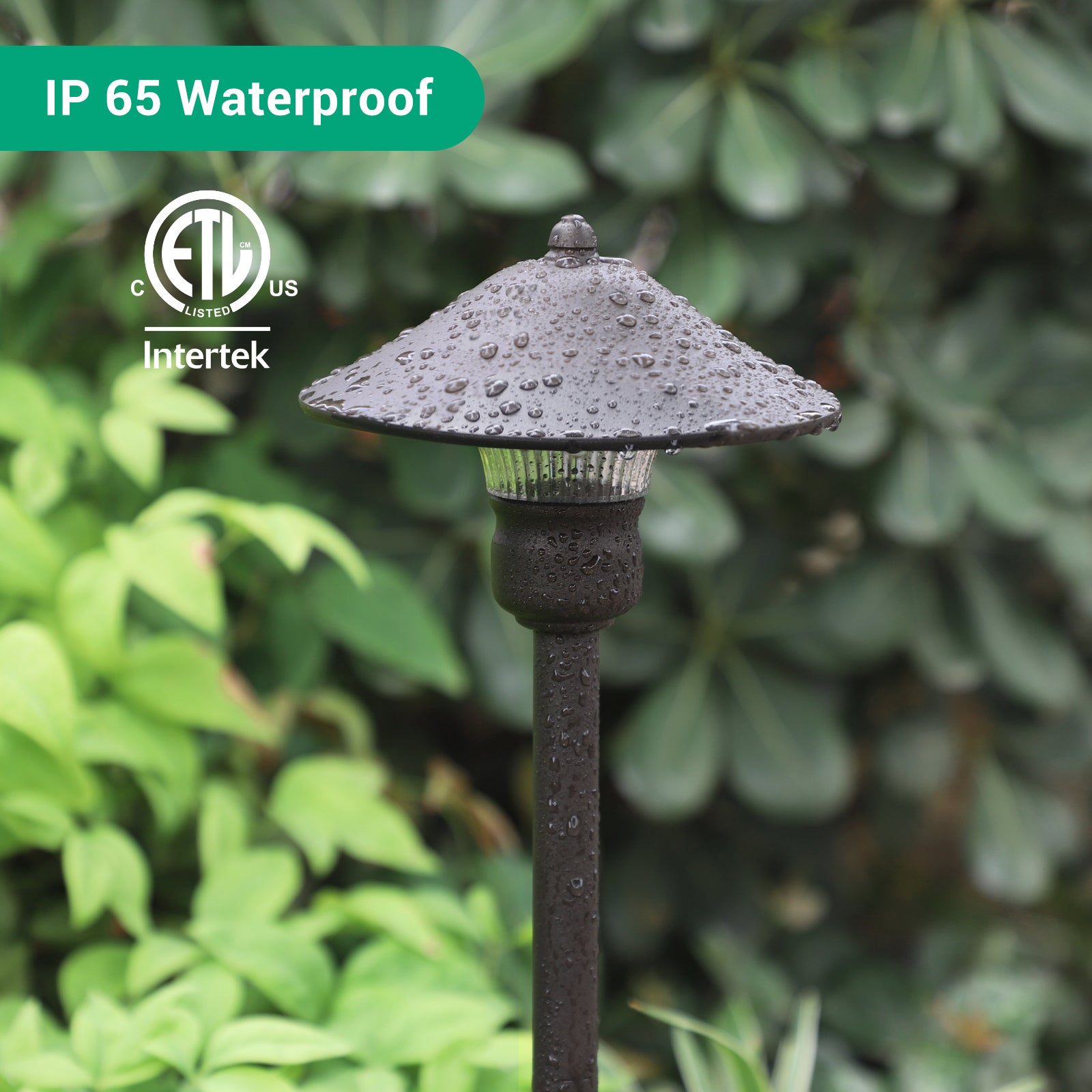 Low Voltage Pathway Lights, 3W 150 LM 3000K 16.5“ Tall LED Landscape Lights, 12V AC/DC 50,000Hrs Waterproof Aluminum Housing Outdoor Landscape Lighting for Path, Yard, Garden-HGSL06A