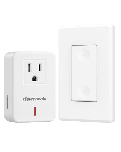 DEWENWILS Remote Control Outlet Switch, 100 Feet Range, No Wiring Needed