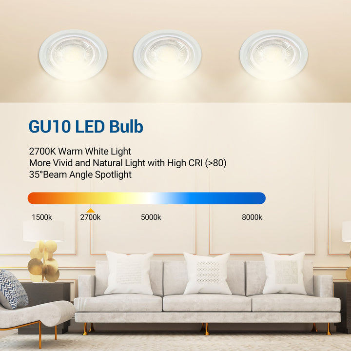 Premium 10 Degree Narrow Beam Angle Dimmable LED GU10 LED