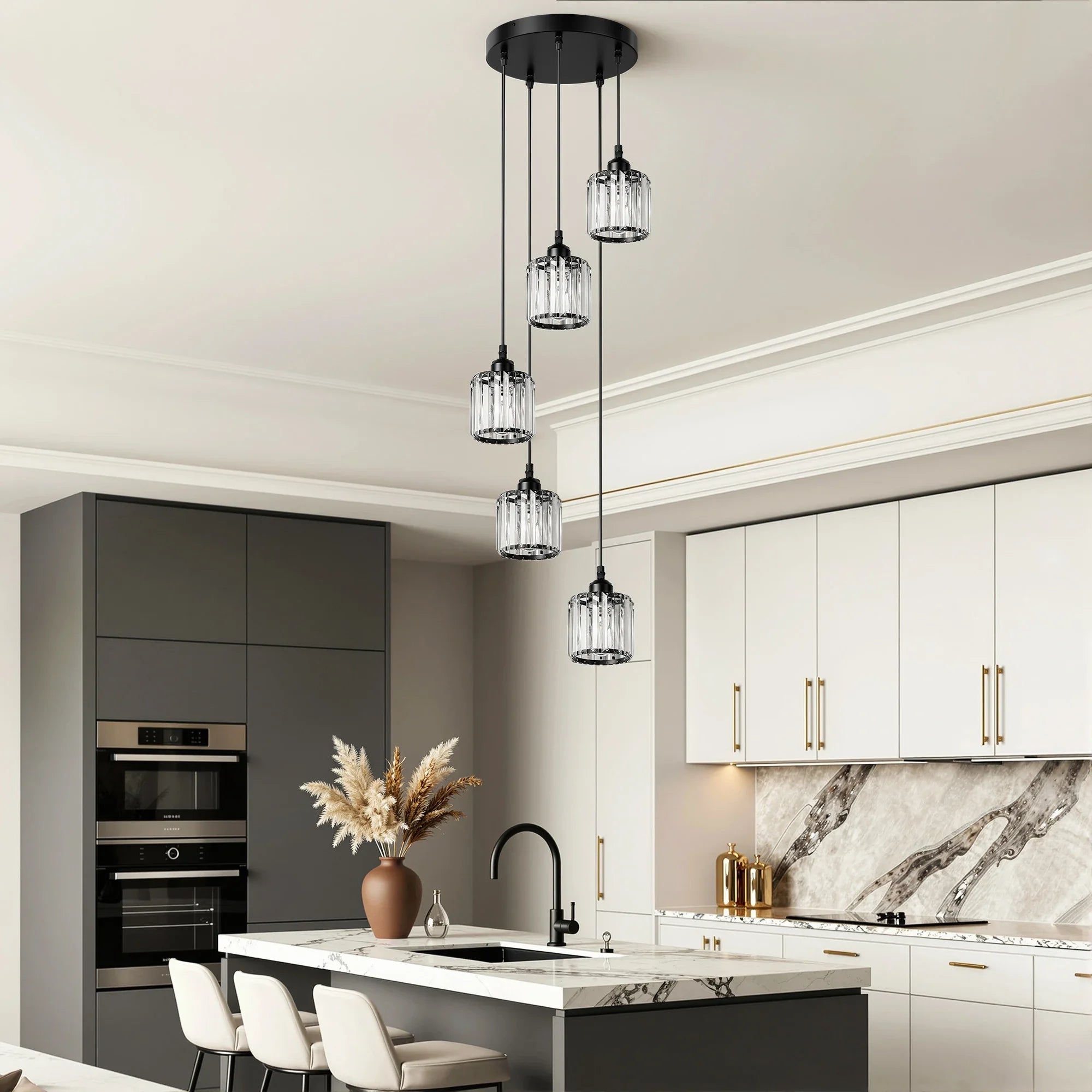 5 - Light Cluster Pendant Light (12")