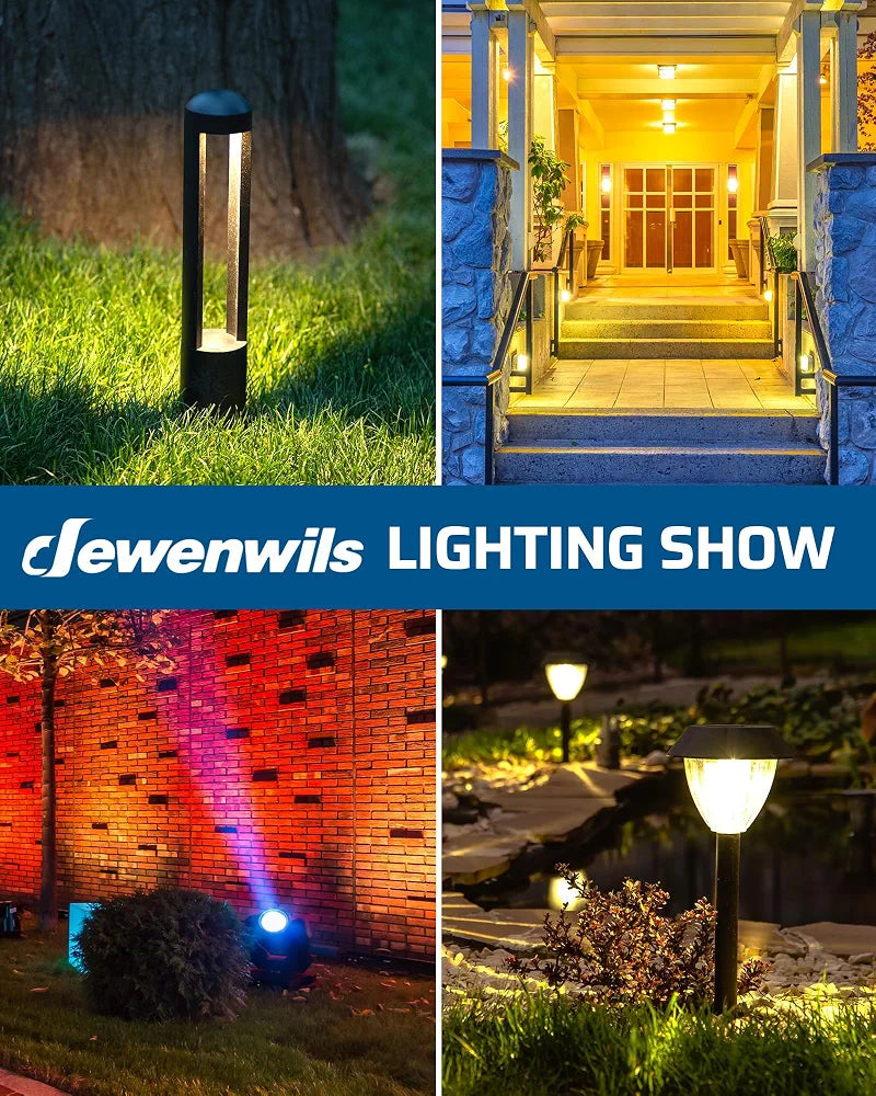 DEWENWILS 300W Landscape Lighting Transformer with Photocell Sensor & Timer