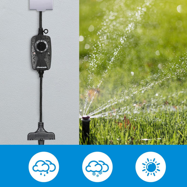 DEWENWILS Outdoor Photocell Timer, Waterproof Dusk to Dawn Timer with 3 ...