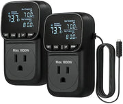 DEWENWILS Temperature Controller Outlet 15A Thermostat Plug, -40~210°F