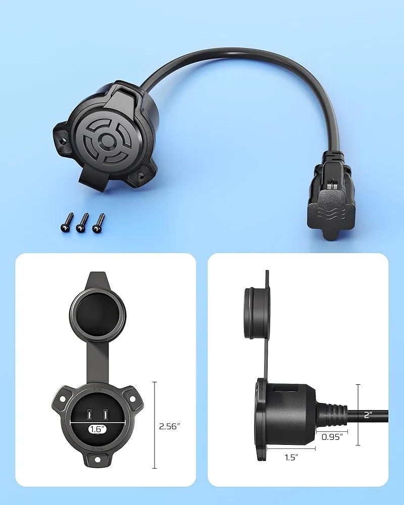 Shore Power Inlet dimensions