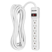 DEWENWILS 6-Outlet Surge Protector Power Strip with 15FT Long Extension Cord, Low Profile Flat Plug, 15 Amp Circuit Breaker, 500 Joules, Wall Mount-HOU615H