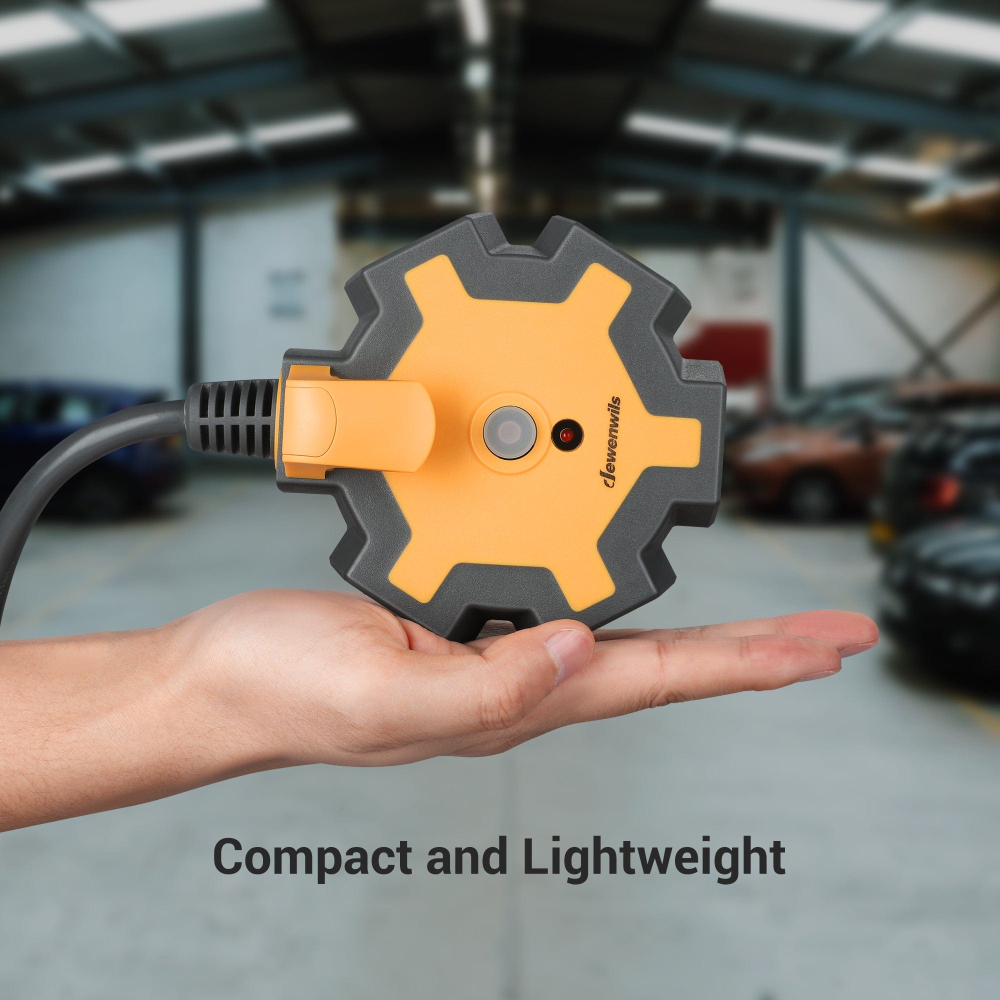 DEWENWILS 5-Outlet Power Strip with 6ft Heavy Duty Extension Cord, 14 Gauge SJTW for Indoor Outdoor, 15AMP Overload Protection, Swivel Safety Covers-HOU506B