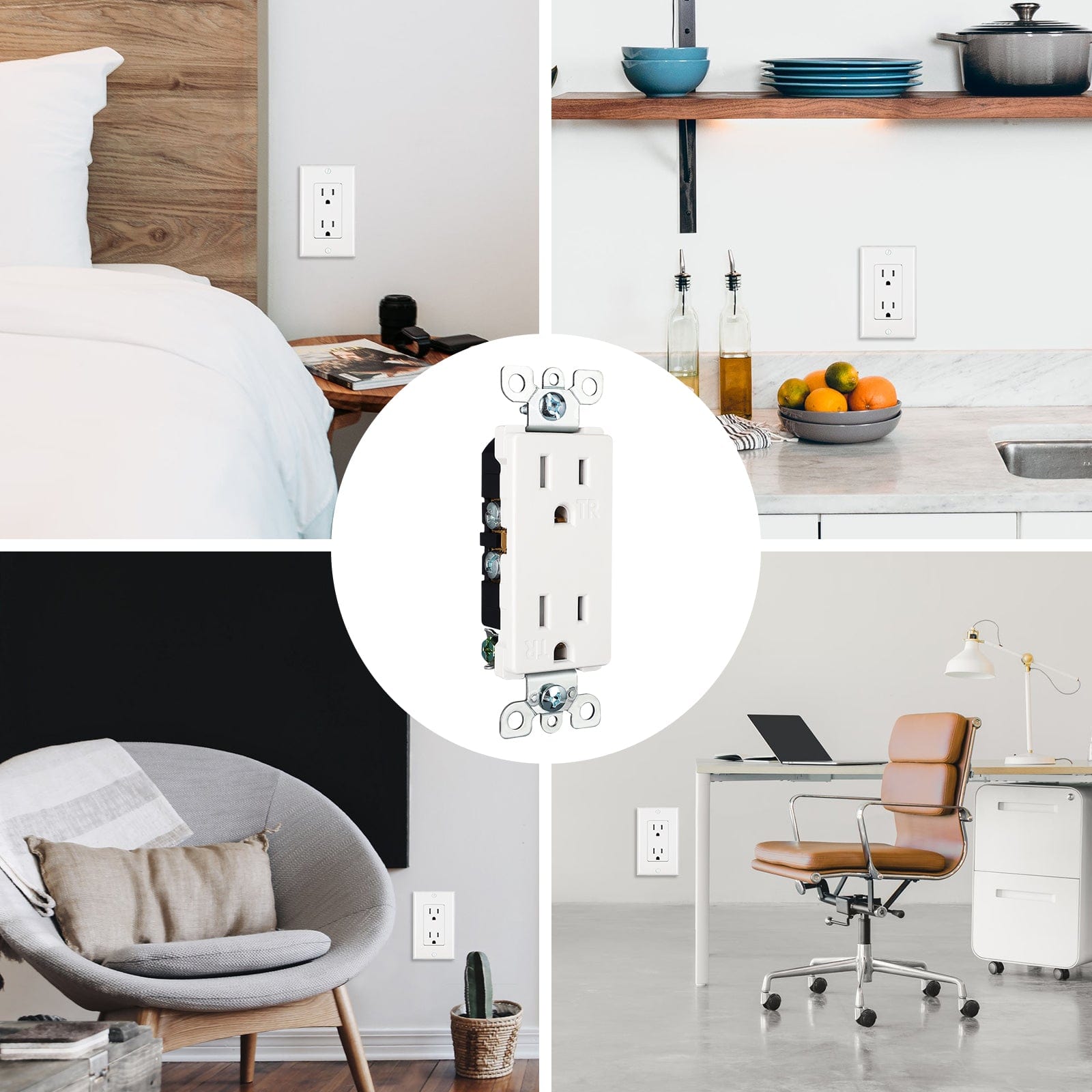 Various Indoor Application Scenarios for Wall Outlets