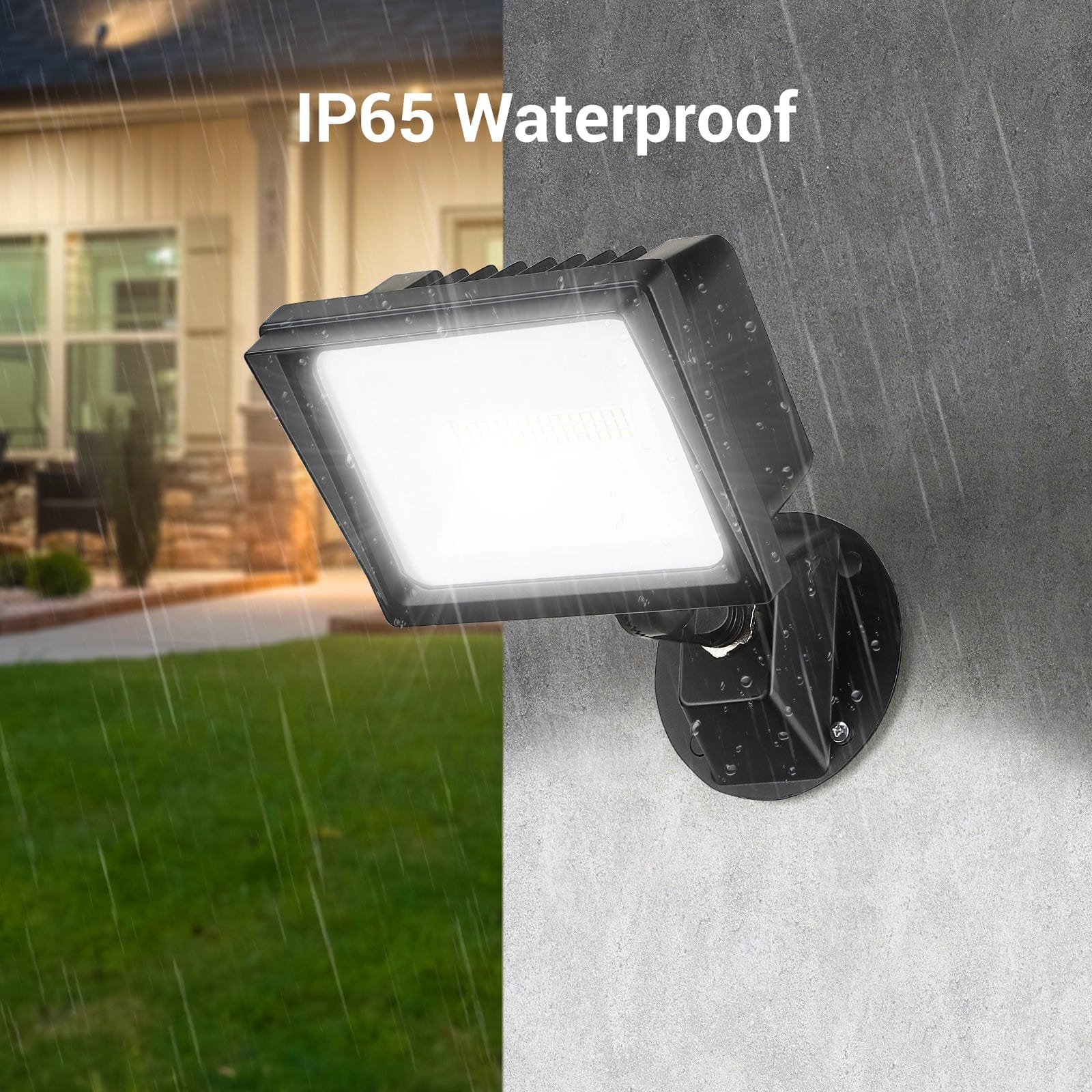 DEWENWILS 34W LED Flood Light Outdoor, 3200LM Super Bright (400W Equivalent), IP65 Waterproof Knuckle Mount LED Flood Light, 5000K LED Security Light for Garden, Yard, Garage-HFLB03A