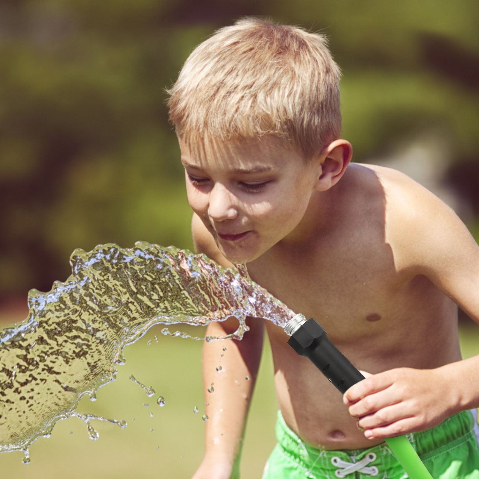 DEWENWILS Garden Hose 25 ft x 5/8", Water Hose with SwivelGrip, Heavy Duty, Lightweight, Flexible Hose for Plants, Car, Yard, 3/4 Inch Solid Fittings, Drinking Water Safe-SHHGH25A