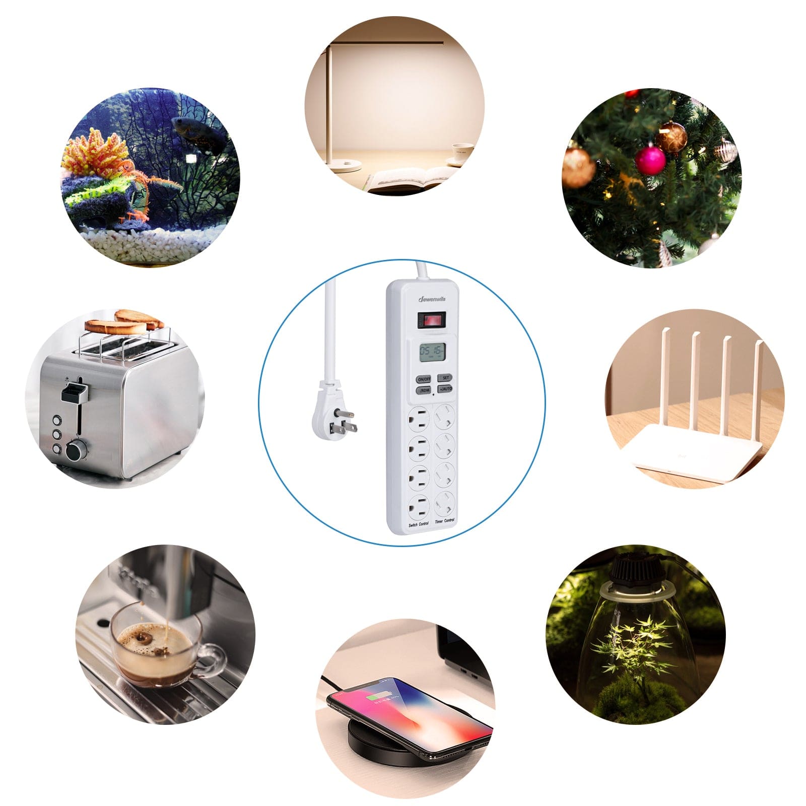 Multiple Use Cases for a Power Strip with Timer
