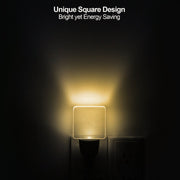 DEWENWILS 4-Pack Plug-in LED Night Light with Light Sensor,Warm White, Dusk to Dawn Sensor Flat Nightlight for Bathroom, Hallway, Bedroom, Living Room-HPSL03H